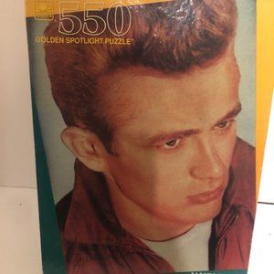 Vintage James Dean 550 Piece Golden Spotlight Puzzle 15.5" x 18" 1991 USA Made